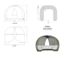 Sparta Daybed Sunbrella Cushion - image 4