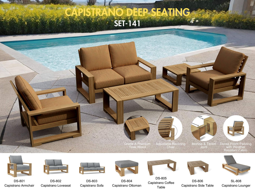 Capistrano 5-Piece Deep Seating Loveseat Collection - image 5
