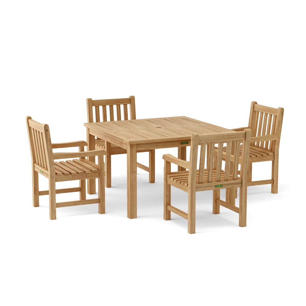 Windsor Classic Armchair 5-Piece Dining Table Set - image 3