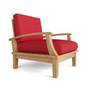 Brianna Deep Seating Armchair + Cushion in Teak