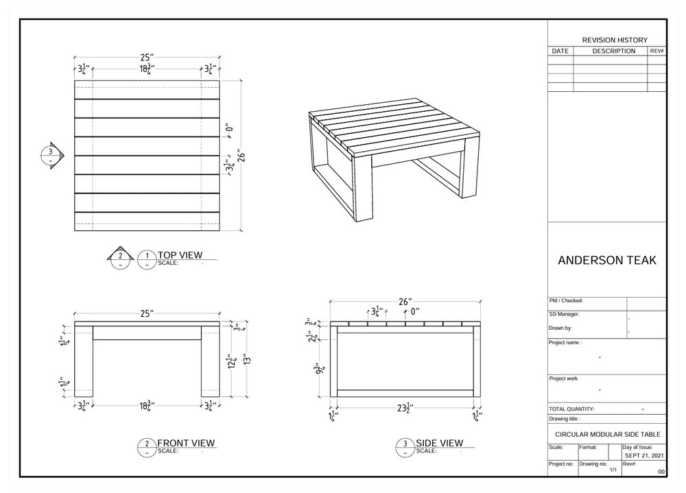 Straight Side Table - image 3