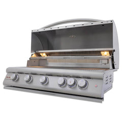 Blaze Premium LTE+ 40 Inch 5-Burner Gas Built In Grill With Ceramic Flame Tamers
