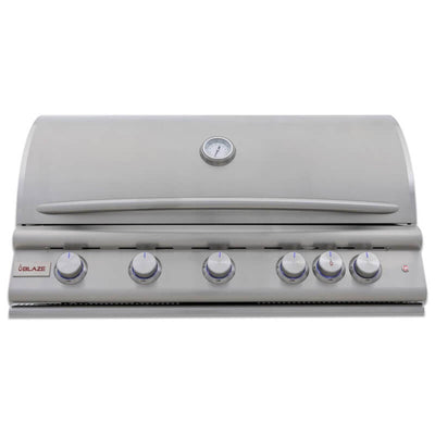 Blaze Premium LTE+ 40 Inch 5-Burner Gas Built In Grill With Ceramic Flame Tamers