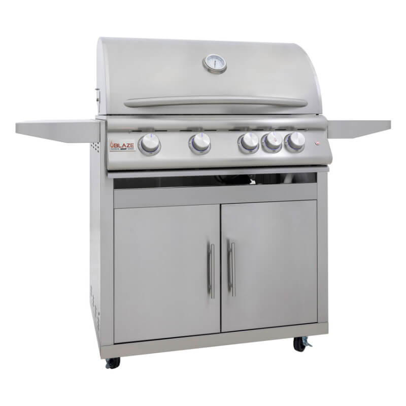 Blaze Premium LTE+ Marine 32 Inch 4-Burner Gas Grill With Rear Infrared Burner