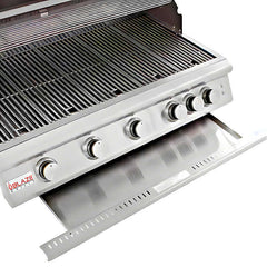 Blaze Premium LTE 40 Inch 5-Burner Built-In Gas Grill With Ceramic Flame Tamers