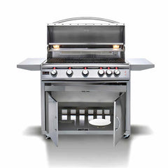 Blaze Premium LTE 40 Inch 5-Burner Freestanding Gas Grill With Rear Infrared Burner