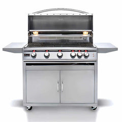 Blaze Premium LTE 40 Inch 5-Burner Freestanding Gas Grill With Ceramic Flame Tamers