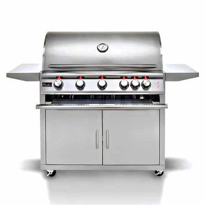 Blaze Premium LTE 40 Inch 5-Burner Freestanding Gas Grill With Rear Infrared Burner