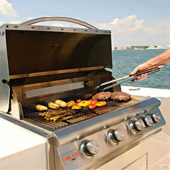 Blaze Premium LTE Marine 32 Inch 4-Burner Built In Gas Grill With Ceramic Flame Tamers