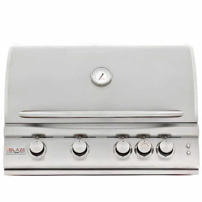 Blaze Premium LTE Marine 32 Inch 4-Burner Built In Gas Grill With Rear Infrared Burner