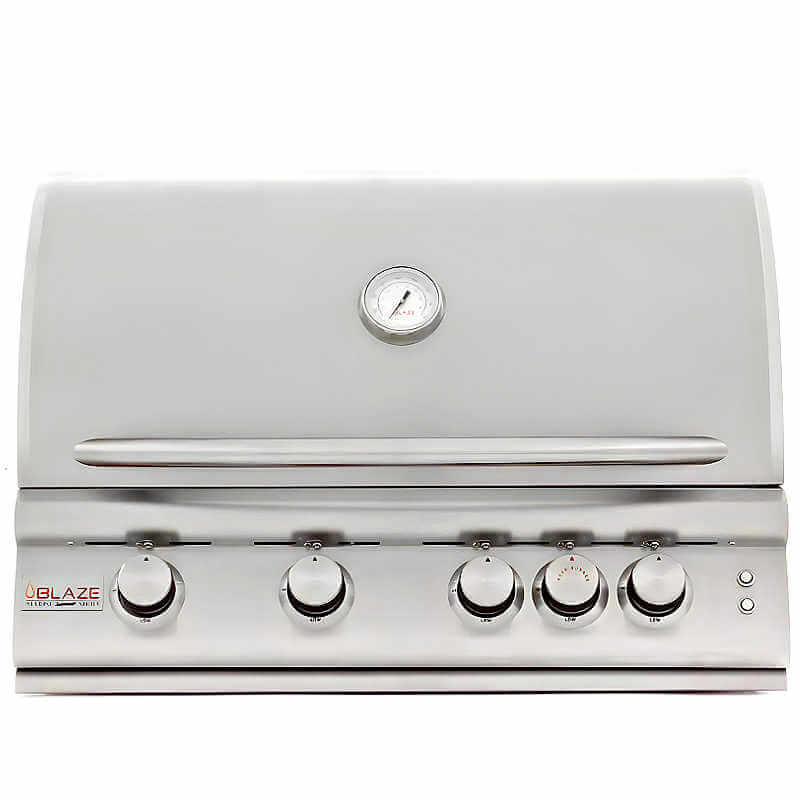 Blaze Premium LTE Marine 32 Inch 4-Burner Built In Gas Grill With Rear Infrared Burner