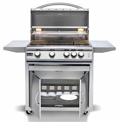 Blaze Premium LTE Marine 32 Inch 4-Burner Freestanding Gas Grill With Ceramic Flame Tamers