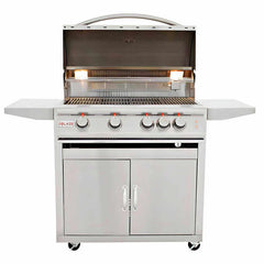 Blaze Premium LTE Marine 32 Inch 4-Burner Freestanding Gas Grill With Ceramic Flame Tamers