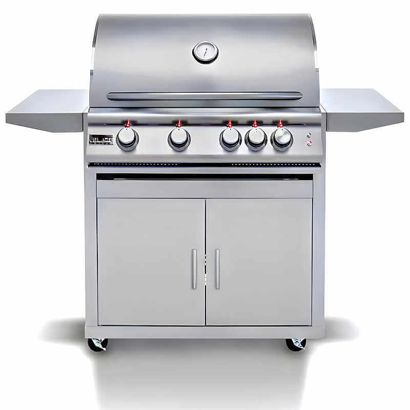 Blaze Premium LTE Marine 32 Inch 4-Burner Freestanding Gas Grill With Ceramic Flame Tamers