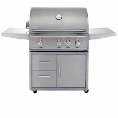Blaze Professional LUX 34 Inch 3 Burner Freestanding Gas Grill With Rear Infrared Burner