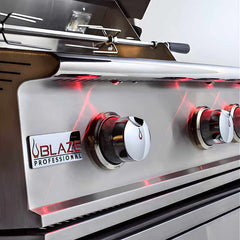 Blaze Professional LUX 44 Inch 4 Burner Built-In Gas Grill With Rear Infrared Burner
