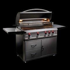 Blaze Professional LUX 44 Inch 4 Burner Freestanding Gas Grill With Rear Infrared Burner