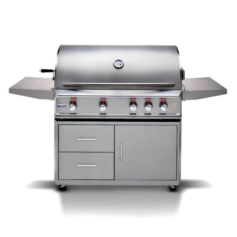 Blaze Professional LUX 44 Inch 4 Burner Freestanding Gas Grill With Rear Infrared Burner