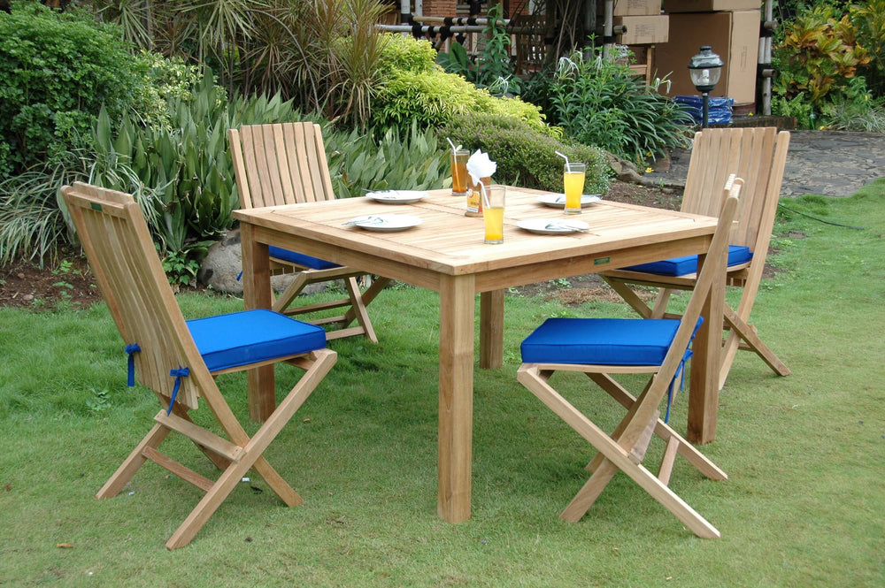 Windsor Comfort Chair 5-Piece Folding Dining Set - image 12