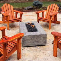 The Outdoor Plus Coronado Wood Grain Fire Pit - OPT-COR