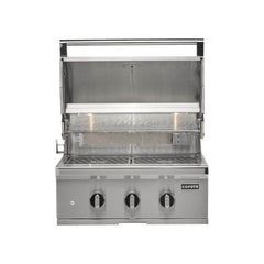 Coyote SL-Series 30-Inch 3-Burner Built-In Gas Grill With Sear Burner & Rotisserie