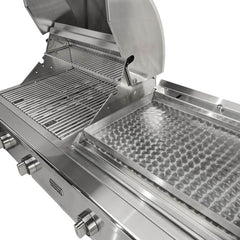 Coyote 50-in Built-In Gas Grill / Flat Top Combo - C3CO50