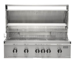Coyote SL-Series 42-Inch 5-Burner Built-In Gas Grill With Sear Burner & Rotisserie