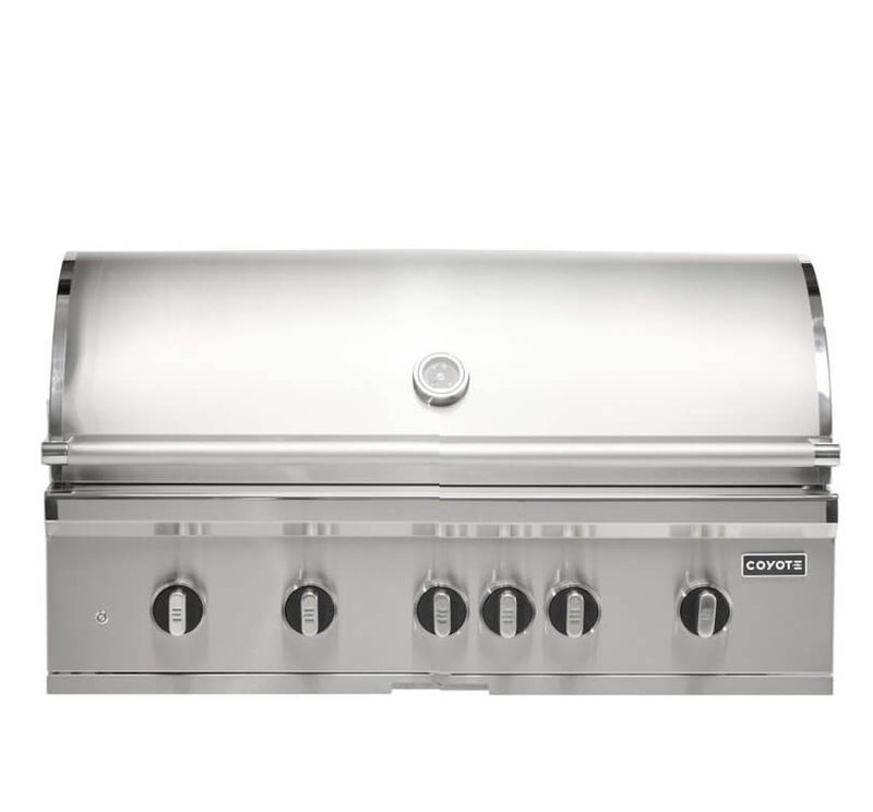 Coyote SL-Series 42-Inch 5-Burner Built-In Gas Grill With Sear Burner & Rotisserie