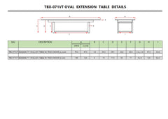 Bahama 71" Oval Extension Table Extra Thick Wood - image 6