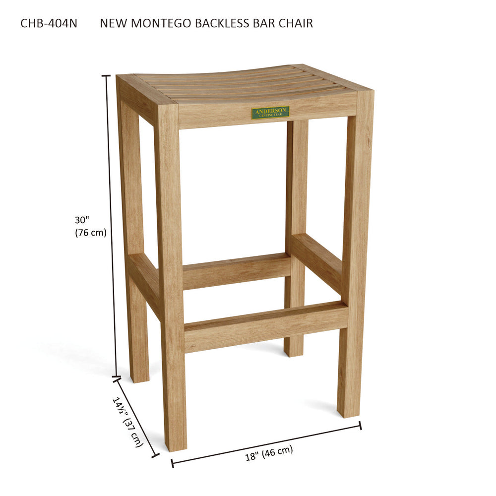 New Montego Backless Bar Chair - image 3