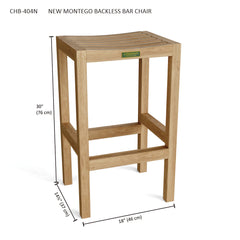 New Montego Backless Bar Chair - image 3