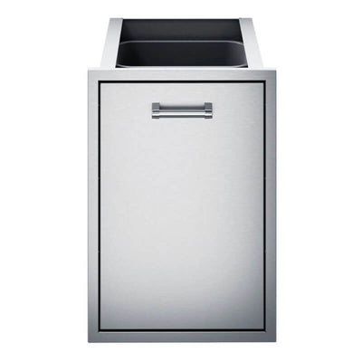 Delta Heat 18-Inch Tall Trash Double Drawer - DHTD182T-B