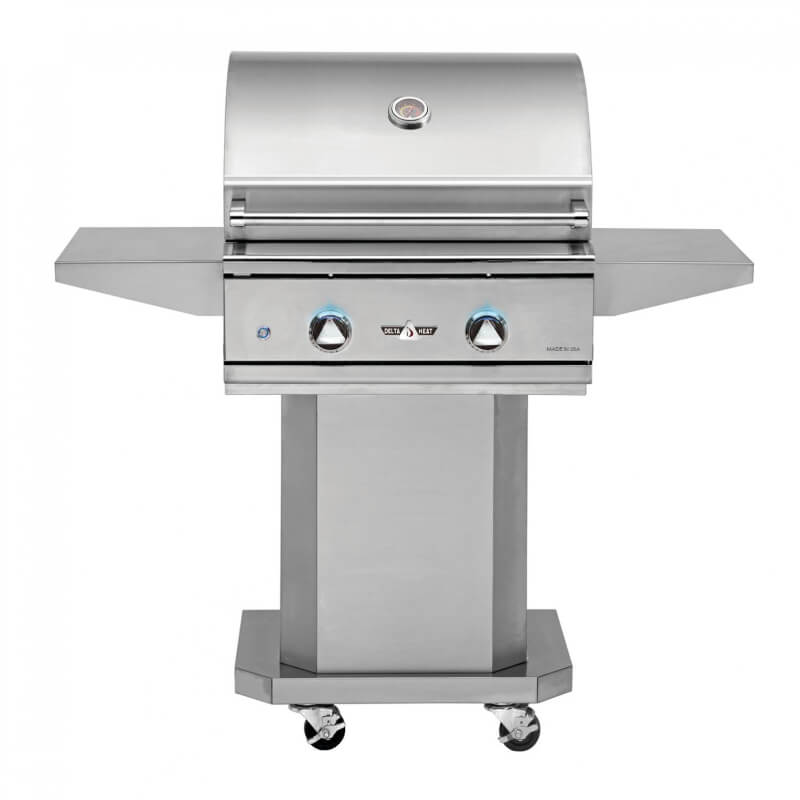 Delta Heat 26-Inch 2-Burner Gas Grill On Pedestal Cart
