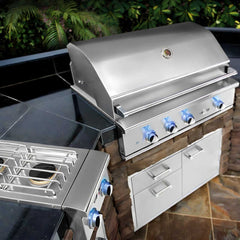 Delta Heat 32-Inch 3-Burner Built-In Gas Grill With Sear Zone & Rotisserie Burner