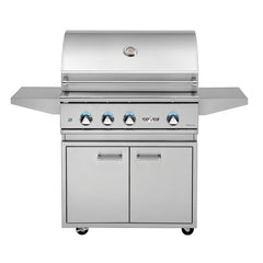 Delta Heat 32-Inch 3-Burner Gas Grill with Sear Zone & Infrared Rotisserie Burner On Cart