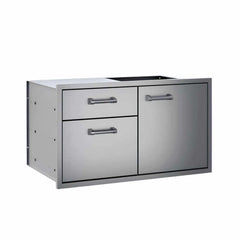 Delta Heat 36-Inch Stainless Steel Access Door & Double Drawer Combo - DHDD362-B