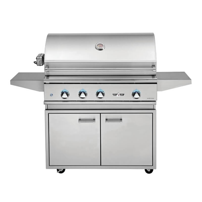 Delta Heat 38-Inch 3-Burner Gas Grill with Sear Zone & Infrared Rotisserie Burner On Cart