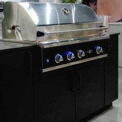 Delta Heat 38-Inch 3-Burner Built-In Gas Grill with Infrared Rotisserie Burner