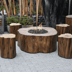 Elementi Manchester Fire Pit - 42 Inch Concrete Fire Table