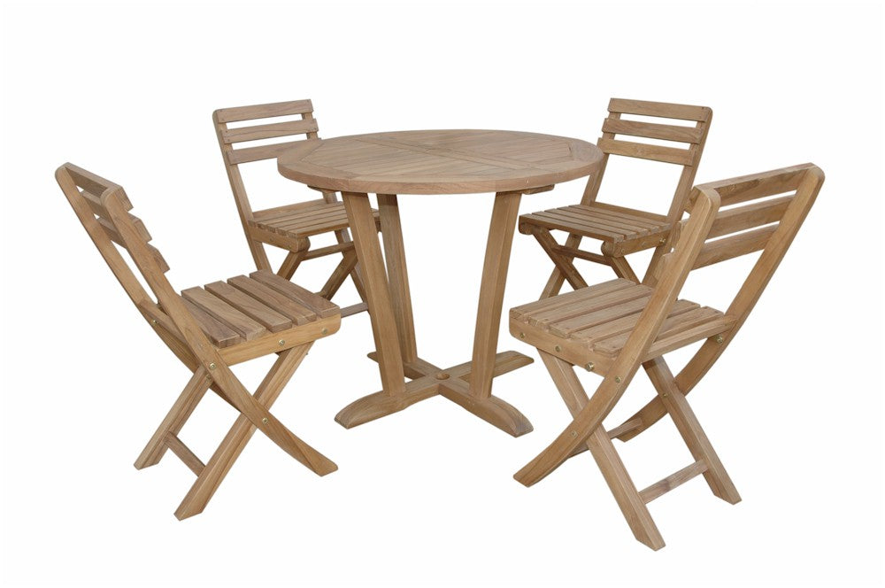 Descanso Alabama 5-Piece Bistro Set in Teak - image 23