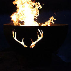 Fire Pit Art Antlers