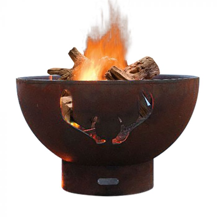 Fire Pit Art Antlers