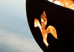 Fire Pit Art Fleur de Lis