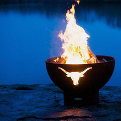 Fire Pit Art Long Horn
