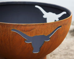 Fire Pit Art Long Horn