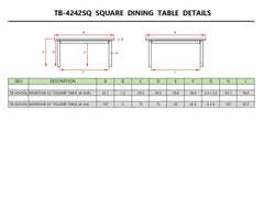 Montage 42" Square Table - image 3