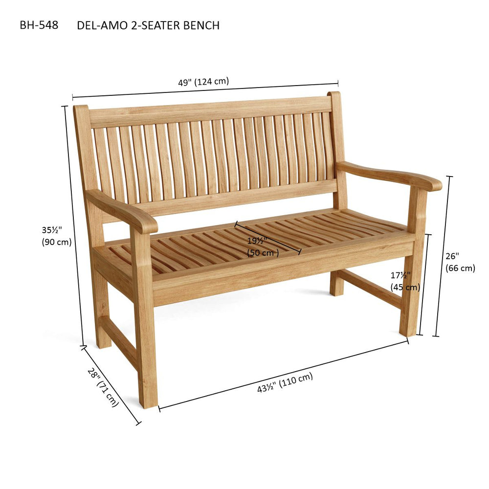 Del-Amo 2-Seater Bench - image 3