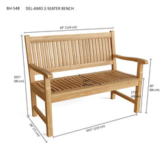Del-Amo 2-Seater Bench - image 3