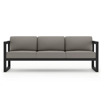 Avion Aluminum Sofa - Black - Canvas Charcoal by Harmonia Living