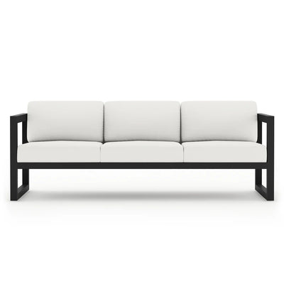 Avion Aluminum Sofa - Black - Canvas Natural by Harmonia Living